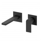 Aquagrif Alpha bateria umywalkowa podtynkowa wylewka 20,3 cm czarny mat 01ALC180NG