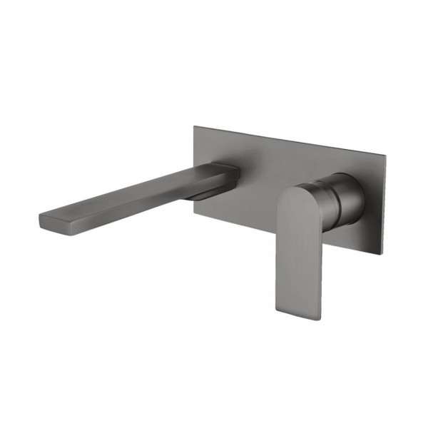 Aquagrif Alpha bateria umywalkowa podtynkowa wylewka 20,3 cm gun metal 01ALC170GM