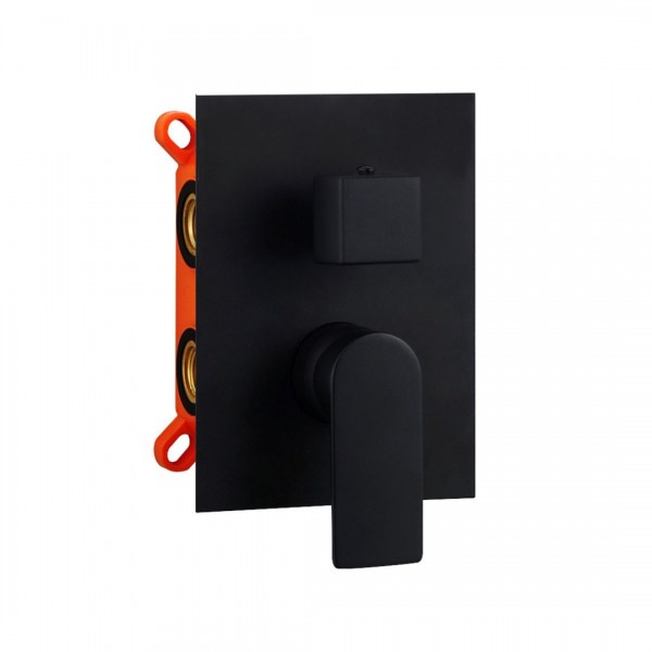 Aquagrif Alpha bateria wannowo-prysznicowa podtynkowa czarny mat 01ALP351NG