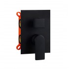Aquagrif Alpha bateria wannowo-prysznicowa podtynkowa czarny mat 01ALP351NG