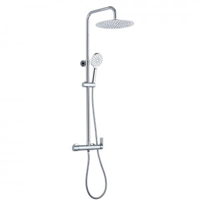 Aquagrif Alpha zestaw natryskowy ścienny deszczownica 25 cm chrom 21NIR25ALA02