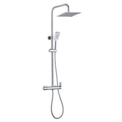 Aquagrif Alpha zestaw natryskowy ścienny deszczownica 25 cm chrom 21NIC25ALA02