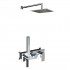 Aquagrif Alpha zestaw prysznicowy podtynkowy deszczownica 25 cm chrom 19ALPEC23802