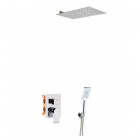 Aquagrif Alpha zestaw prysznicowy podtynkowy deszczownica 19 cm chrom 19ALPEC31902