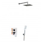 Aquagrif Alpha zestaw prysznicowy podtynkowy deszczownica 25 cm chrom 19ALPEC21602