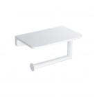Omnires Modern Project uchwyt na papier toaletowy z półką biały mat MP60511WM
