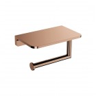 Omnires Modern Project uchwyt na papier toaletowy z półką miedź połysk MP60511CP