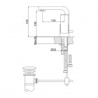 Kohlman Saxo bateria umywalkowa stojąca