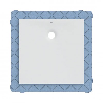 Geberit Olona brodzik kwadratowy 80x80 cm z włókniną uszczelniającą biały mat 550.900.00.1