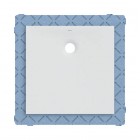 Geberit Olona brodzik kwadratowy 80x80 cm z włókniną uszczelniającą biały mat 550.900.00.1