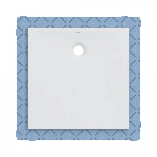 Geberit Olona brodzik kwadratowy 90x90 cm z włókniną uszczelniającą biały mat 550.901.00.1