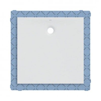 Geberit Olona brodzik kwadratowy 100x100 cm z włókniną uszczelniającą biały mat 550.902.00.1