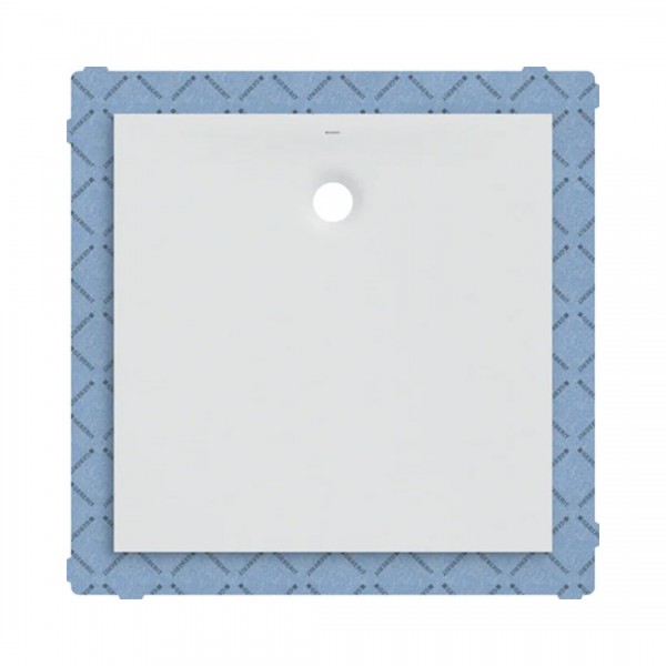 Geberit Olona brodzik kwadratowy 100x100 cm z włókniną uszczelniającą biały mat 550.902.00.1