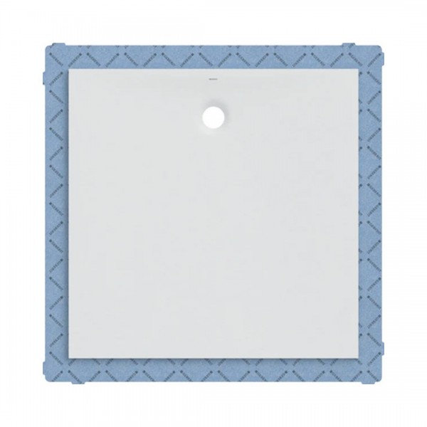 Geberit Olona brodzik kwadratowy 120x120 cm z włókniną uszczelniającą biały mat 550.903.00.1