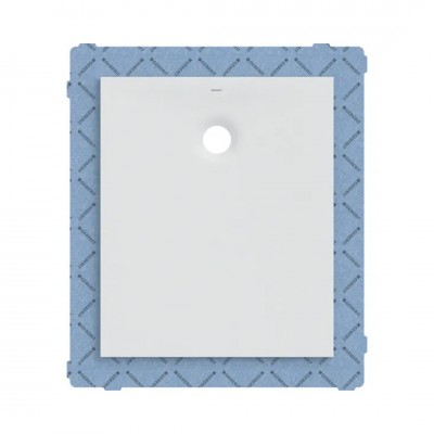 Geberit Olona brodzik prostokątny 90x75 cm z włókniną uszczelniającą biały mat 550.905.00.1