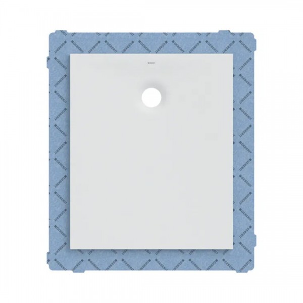Geberit Olona brodzik prostokątny 90x75 cm z włókniną uszczelniającą biały mat 550.905.00.1
