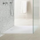 Geberit Olona brodzik kwadratowy 80x80 cm z włókniną uszczelniającą biały mat 550.900.00.1