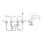Kohlman Saxo bateria wannowa 4-otworowa QB244S