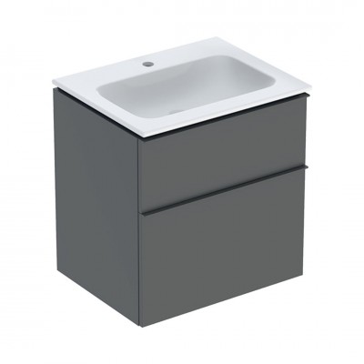 Geberit iCon Slim umywalka z szafką 60 cm wisząca lava mat 502.335.JK.1