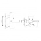 Kohlman Saxo bateria wannowa ścienna