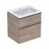 Geberit iCon Slim umywalka z szafką 60 cm wisząca orzech hickory/lava mat 502.335.JR.1