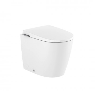 Roca Avant miska WC stojąca Rimless spłukiwanie wirowe ze zintegrowanym zbiornikiem In-Tank biała Supraglaze A80336MS0H