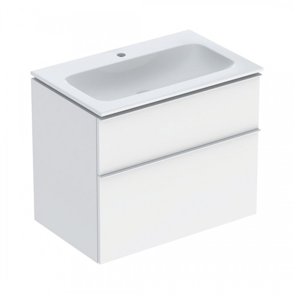 Geberit iCon Slim umywalka z szafką 75 cm wisząca biały mat 502.336.01.3