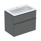 Geberit iCon Slim umywalka z szafką 75 cm wisząca lava mat 502.336.JK.1