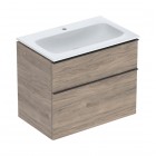 Geberit iCon Slim umywalka z szafką 75 cm KeraTect wisząca orzech hickory/lava mat 502.332.JR.1