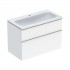 Geberit iCon Slim umywalka z szafką 90 cm wisząca biały połysk/chrom 502.337.01.2