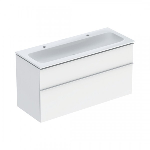 Geberit iCon Slim umywalka z szafką 120 cm wisząca biały mat 502.338.01.3