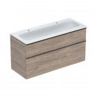 Geberit iCon Slim umywalka z szafką 120 cm wisząca orzech hickory/lava mat 502.338.JR.1