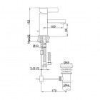 Kohlman Dexame bateria umywalkowa stojąca QB100D