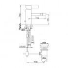 Kohlman Dexame bateria bidetowa stojąca