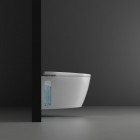 Roca Avant In-Tank miska WC wisząca z deską wolnoopadającą Rimless Vortex ze zbiornikiem biała Supraglaze A80336NS0H