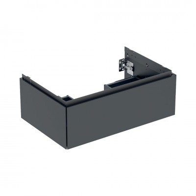 Geberit One szafka podumywalkowa 74 cm wisząca czarny mat 505.072.00.8