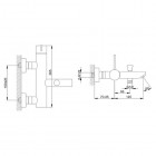 Kohlman Dexame bateria wannowa ścienna