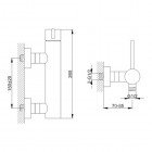 Kohlman Dexame bateria prysznicowa ścienna