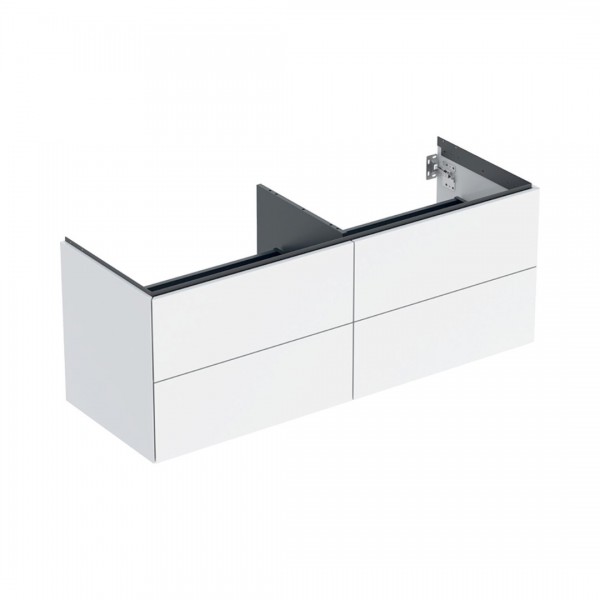 Geberit One szafka podumywalkowa 133,2 cm 4 szuflady wisząca biały połysk 505.266.00.1