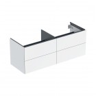 Geberit One szafka podumywalkowa 133,2 cm 4 szuflady wisząca biały połysk 505.266.00.1