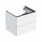 Geberit One szafka podumywalkowa 59,2 cm 2 szuflady wisząca biały połysk 505.261.00.1