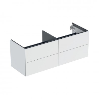 Geberit One szafka podumywalkowa 133,2 cm 4 szuflady wisząca biały mat 505.266.00.2