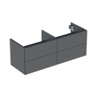 Geberit One szafka podumywalkowa 133,2 cm 4 szuflady wisząca lava mat 505.266.00.3