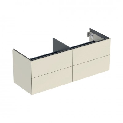 Geberit One szafka podumywalkowa 133,2 cm 4 szuflady wisząca piaskowy szary połysk 505.266.00.4