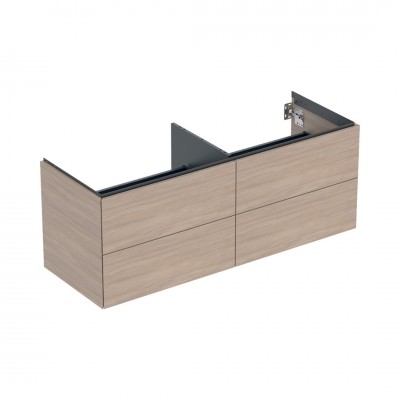Geberit One szafka podumywalkowa 133,2 cm 4 szuflady wisząca dąb 505.266.00.5