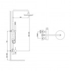 Kohlman Dexame zestaw prysznicowy