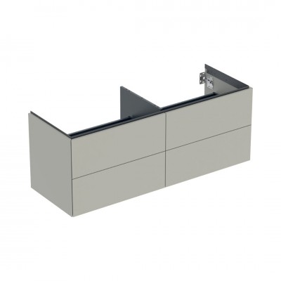 Geberit One szafka podumywalkowa 133,2 cm 4 szuflady wisząca szary beżowy mat 505.266.00.7