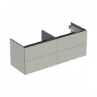 Geberit One szafka podumywalkowa 133,2 cm 4 szuflady wisząca szary beżowy mat 505.266.00.7