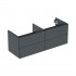 Geberit One szafka podumywalkowa 133,2 cm 4 szuflady wisząca czarny mat 505.266.00.8