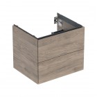Geberit One szafka podumywalkowa 59,2 cm 2 szuflady wisząca orzech hickory 505.261.00.6